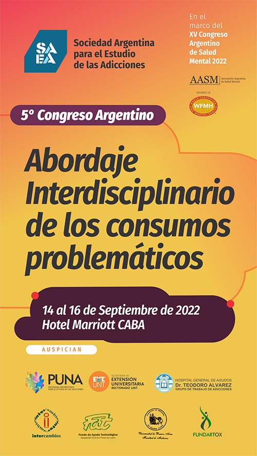 5° Congreso Argentino de Abordaje interdisciplinario de los Consumos Problemáticos